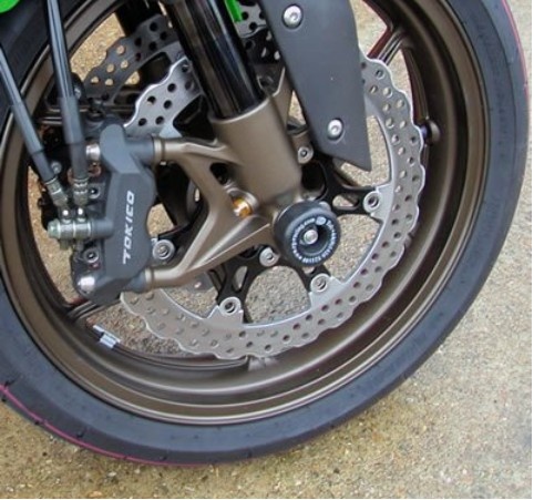 SLIDERY PRZEDNIEGO ZAWIESZENIA RG RACING KAWASAKI ZX-10R 06-07 BLACK