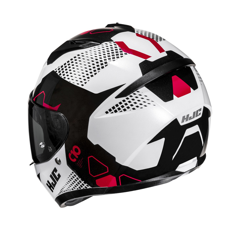 KASK MOTOCYKLOWY HJC C10 ASPA WHITE BLACK