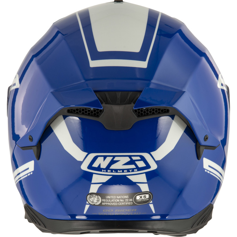 KASK MOTOCYKLOWY NZI GO RIDER STREAM DUO SOLID NOUVEAU BLUE Y S
