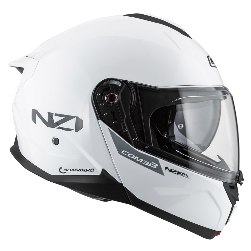 KASK MOTOCYKLOWY NZI COMBI 3 DUO WHITE