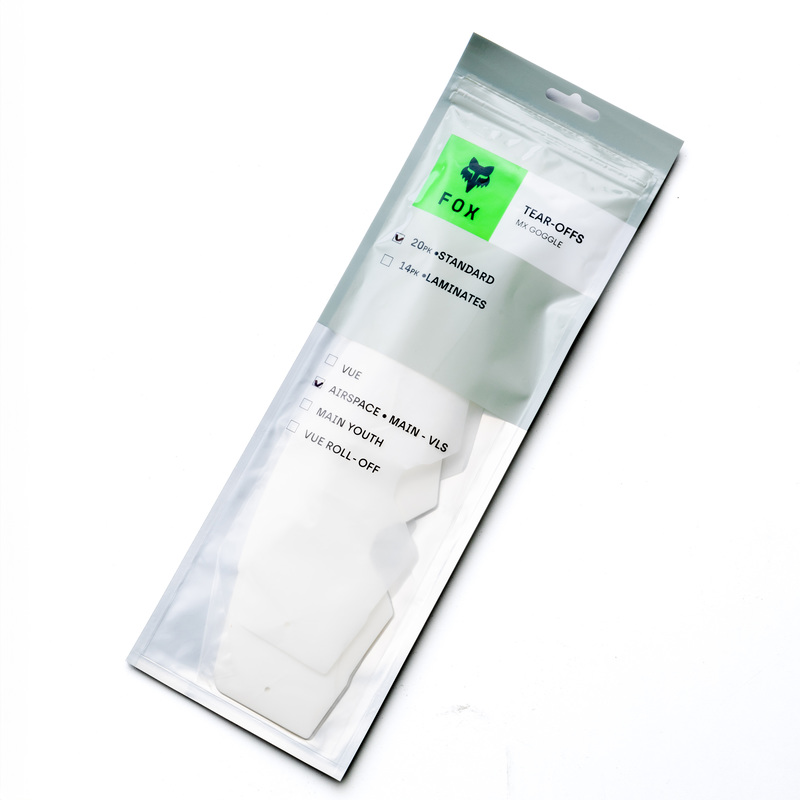 ZRYWKI FOX MX24 AIRSPACE/MAIN STANDARD TEAR OFF 20PK CLEAR