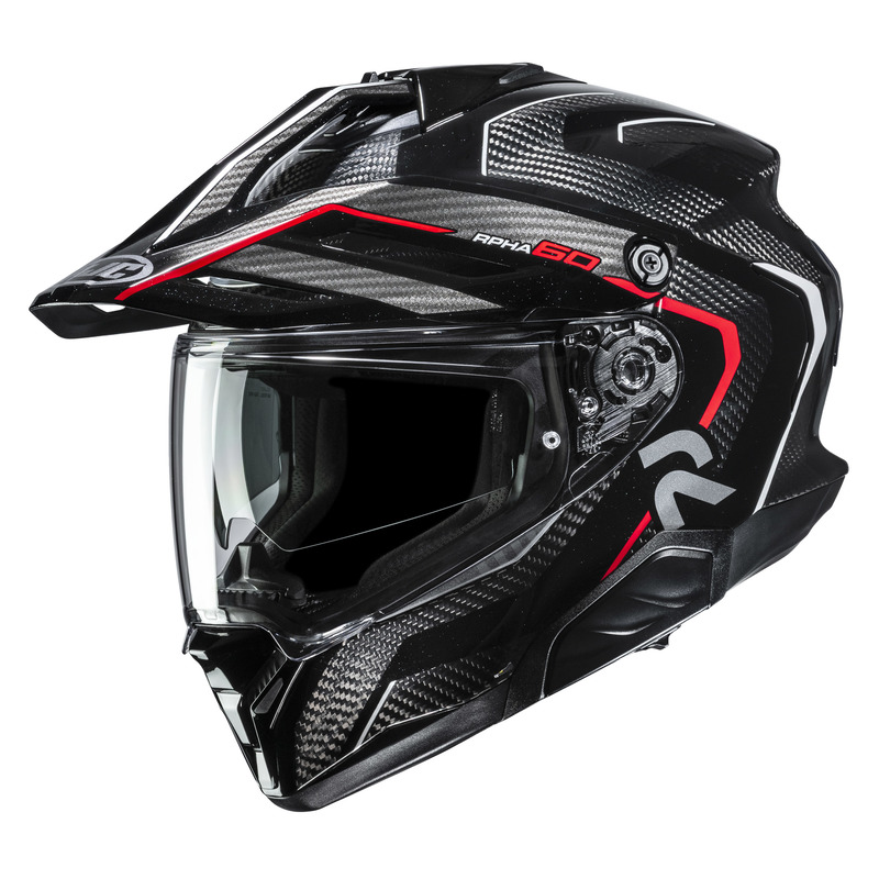 KASK MOTOCYKLOWY HJC RPHA60 CARBON OURE BLACK WHITE XL