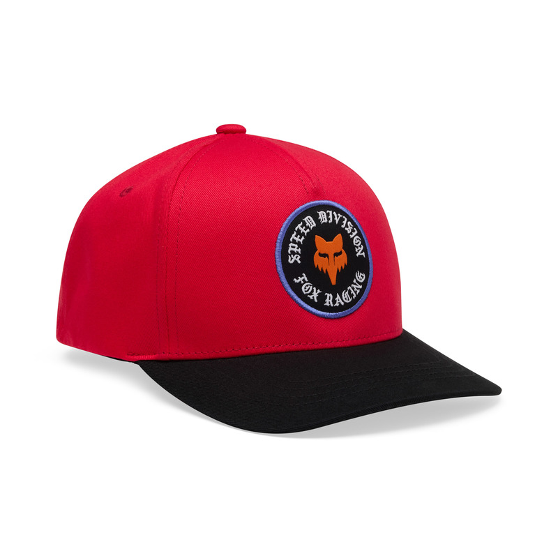 CZAPKA Z DASZKIEM JUNIOR FOX BADGE SNAPBACK RED OS