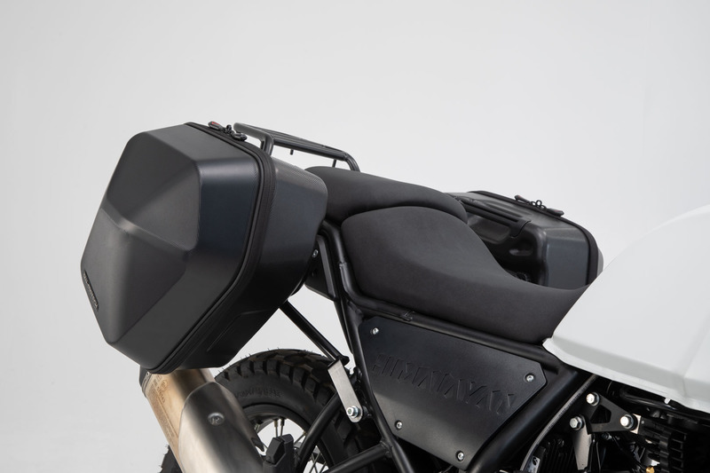ZESTAW KUFRÓW BOCZNYCH URBAN ABS I STELAŻY SW-MOTECH ROYAL ENFIELD HIMALAYAN (18-) BLACK 2X16,5L