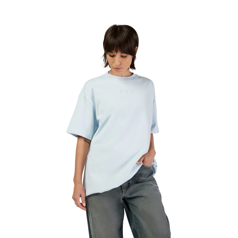 T-SHIRT DAMSKI FOX WORDMARK OS PALE BLUE
