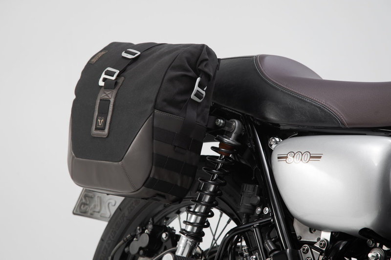 ZESTAW SAKW I STELAŻY LEGEND GEAR SW-MOTECH KAWASAKI W800 STREET/CAFE (11-) W650 (99-06) BROWN
