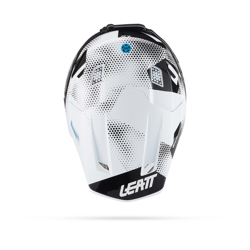 KASK MOTOCYKLOWY Z GOGLAMI LEATT KIT MOTO 7.5 CAMO BLACK WHITE L