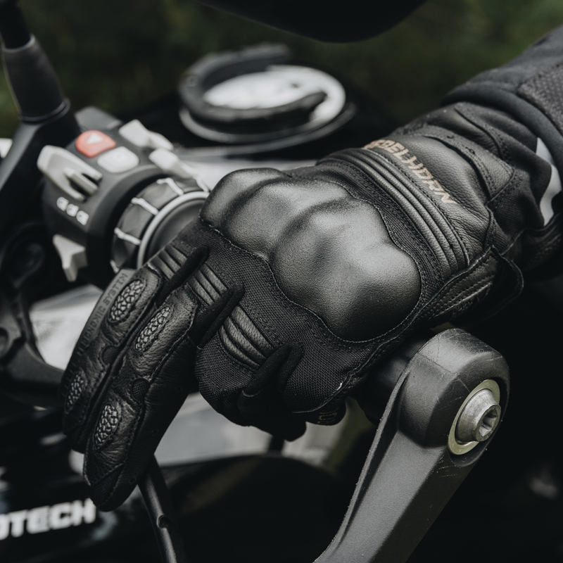 RĘKAWICE MOTOCYKLOWE REBELHORN PATROL LONG BLACK GREY