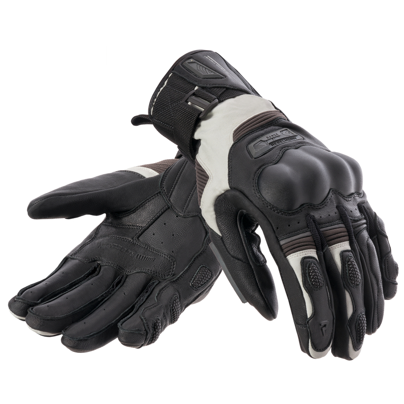 RĘKAWICE MOTOCYKLOWE REBELHORN RANGE BLACK LIGHT GREY