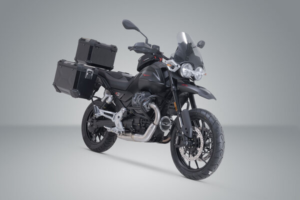 ZESTAW BAGAŻOWY ADVENTURE TRAX SW-MOTECH MOTO GUZZI V85 STRADA (24-) BLACK