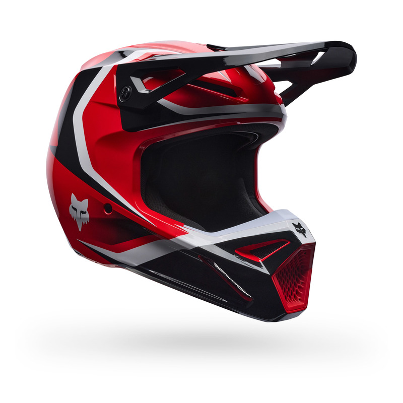 KASK MOTOCYKLOWY JUNIOR FOX V1 FRAME RED