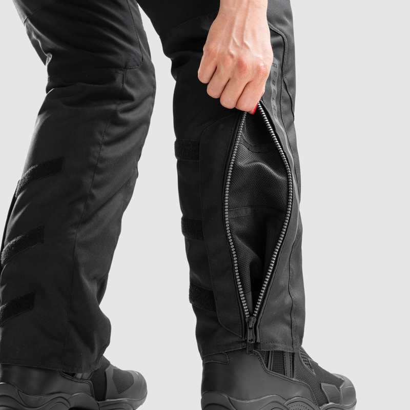 SPODNIE MOTOCYKLOWE TEKSTYLNE DAMSKIE REBELHORN HIKER 4 BLACK (KRÓTKA NOGAWKA) S-WM