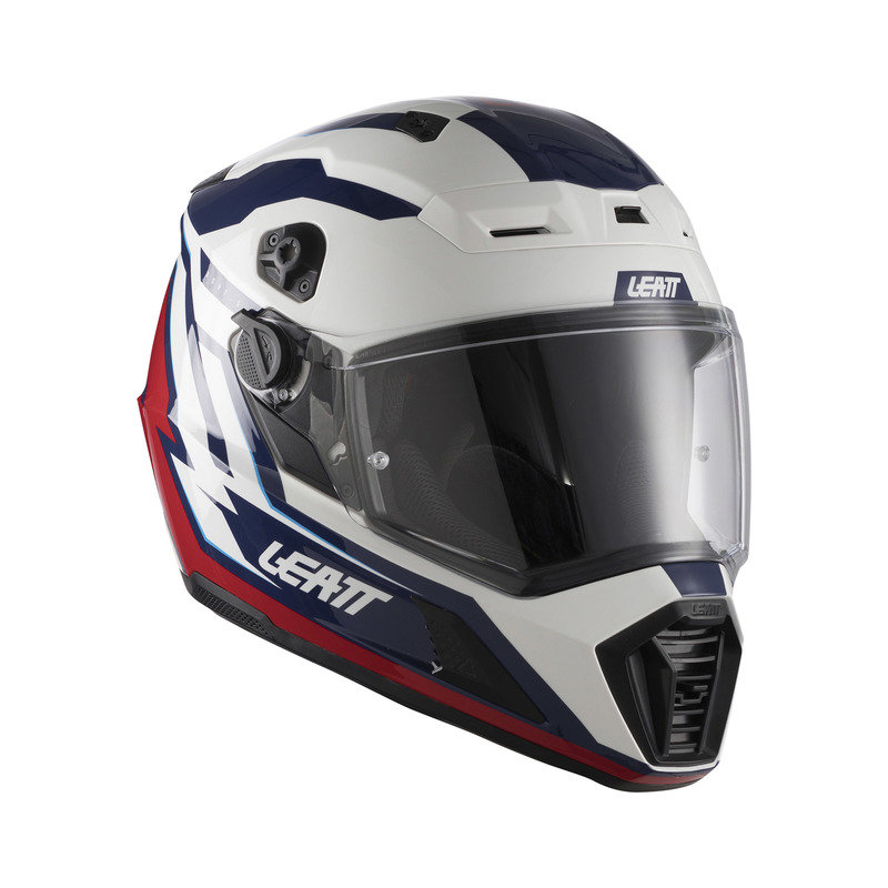 KASK MOTOCYKLOWY Z GOGLAMI LEATT ADV 7.5 ROYAL BLUE RED