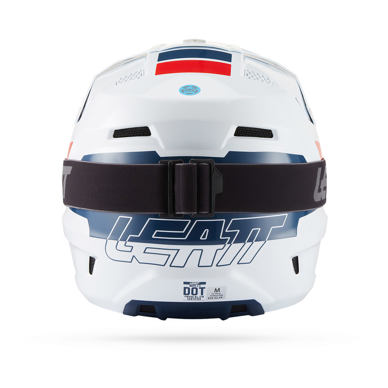 KASK MOTOCYKLOWY Z GOGLAMI LEATT KIT MOTO 3.5 WHITE M