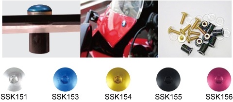 ŚRUBKI MOCUJĄCE KEITI DO SZYBKI BLUE