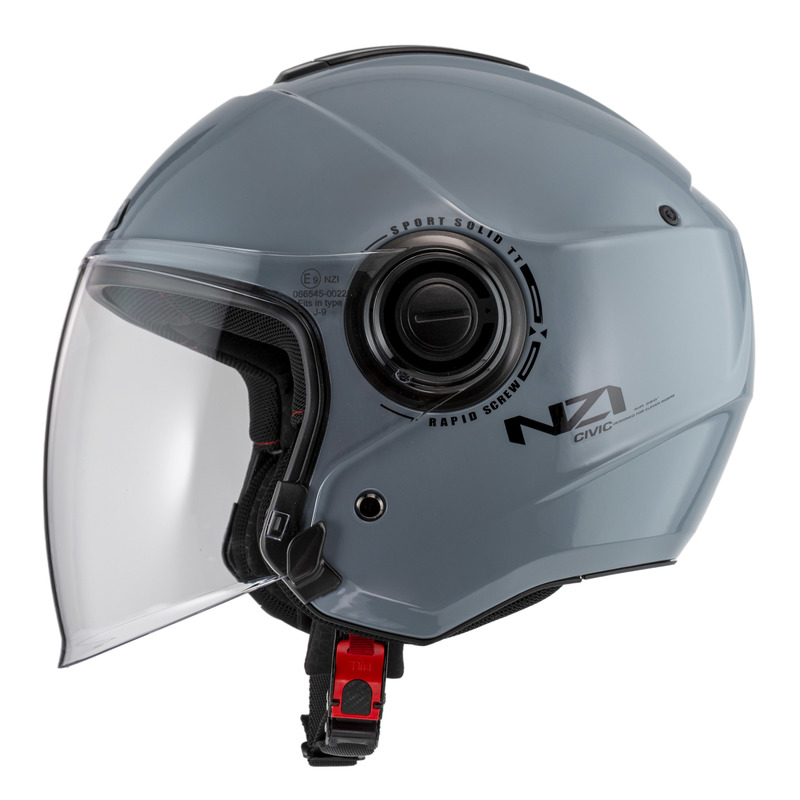 KASK MOTOCYKLOWY NZI CIVIC SOLID NOUVEAU NARDO GREY M