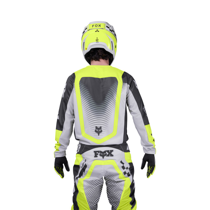 BLUZA MOTOCYKLOWA FOX 180 COLLECT GREY YELLOW