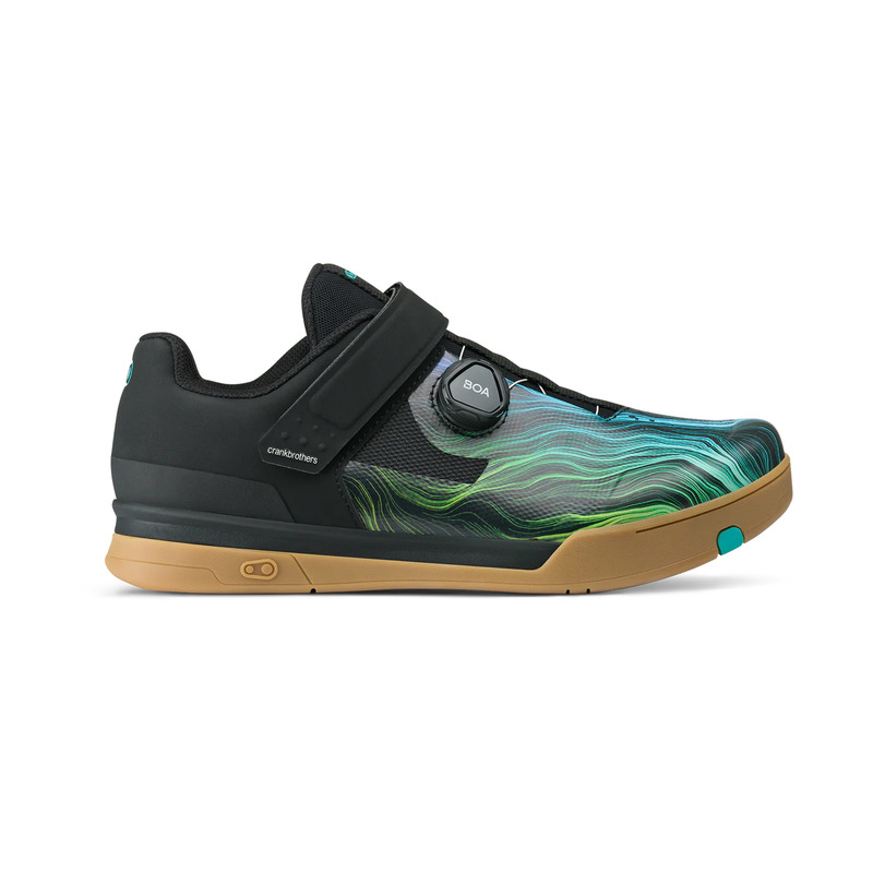 BUTY CRANKBROTHERS MALLET BOA BLACK BLUE SWIRL - GUM OUTSOLE 9.5 (43 EU)