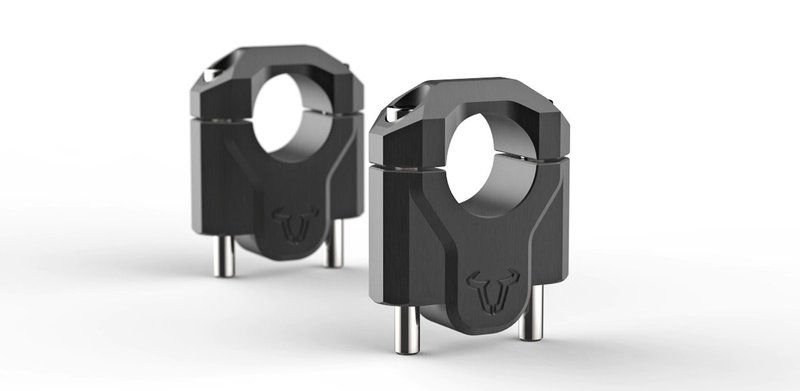 ZESTAW PODWYŻSZAJĄCY KIEROWNICĘ SW-MOTECH 40MM R1200GS (12-18) R1250GS (18-) PODWYŻSZENIE BLACK