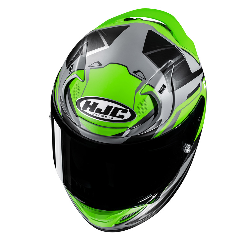 KASK MOTOCYKLOWY HJC RPHA12 BRELS GREEN GREY M