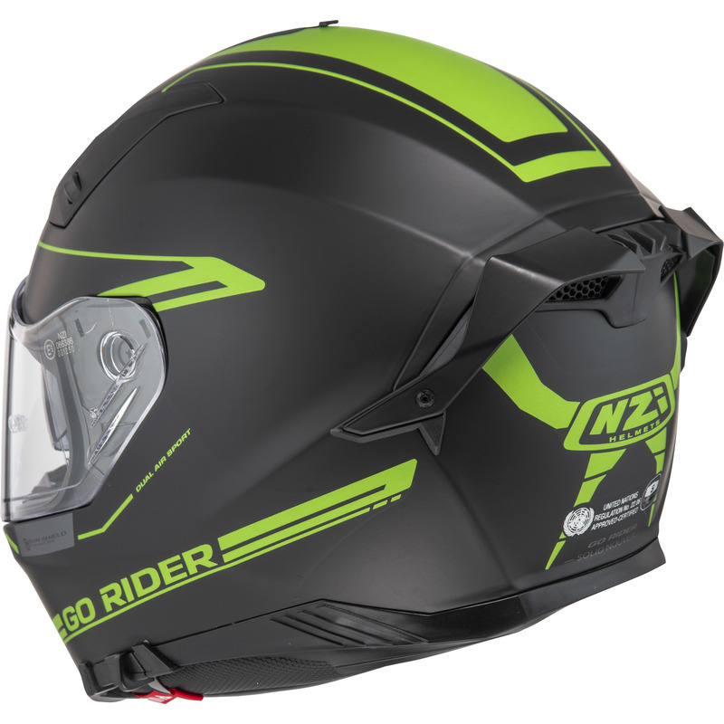 KASK MOTOCYKLOWY NZI GO RIDER STREAM DUO SOLID NOUVEAU BLACK K MATT S
