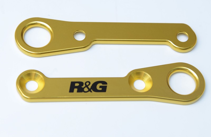UCHWYTY NA PASY TRANSPORTOWE RG RACING YAMAHA YZF-R25, YZF-R3 GOLD