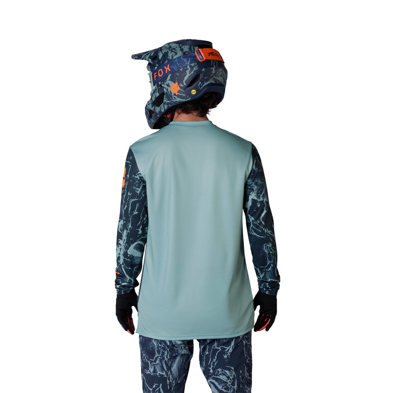 KOSZULKA ROWEROWA Z DŁUGIM RĘKAWEM FOX RANGER IMG PRINT ARCTIC BLUE XXL