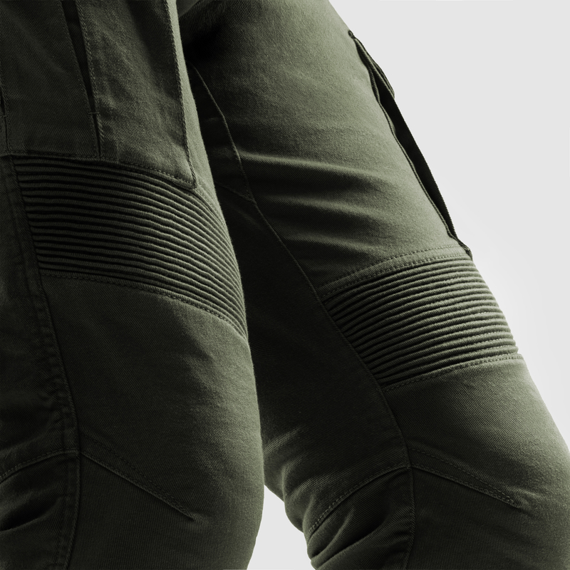 JEANSY MOTOCYKLOWE REBELHORN FASTER OLIVE GREEN
