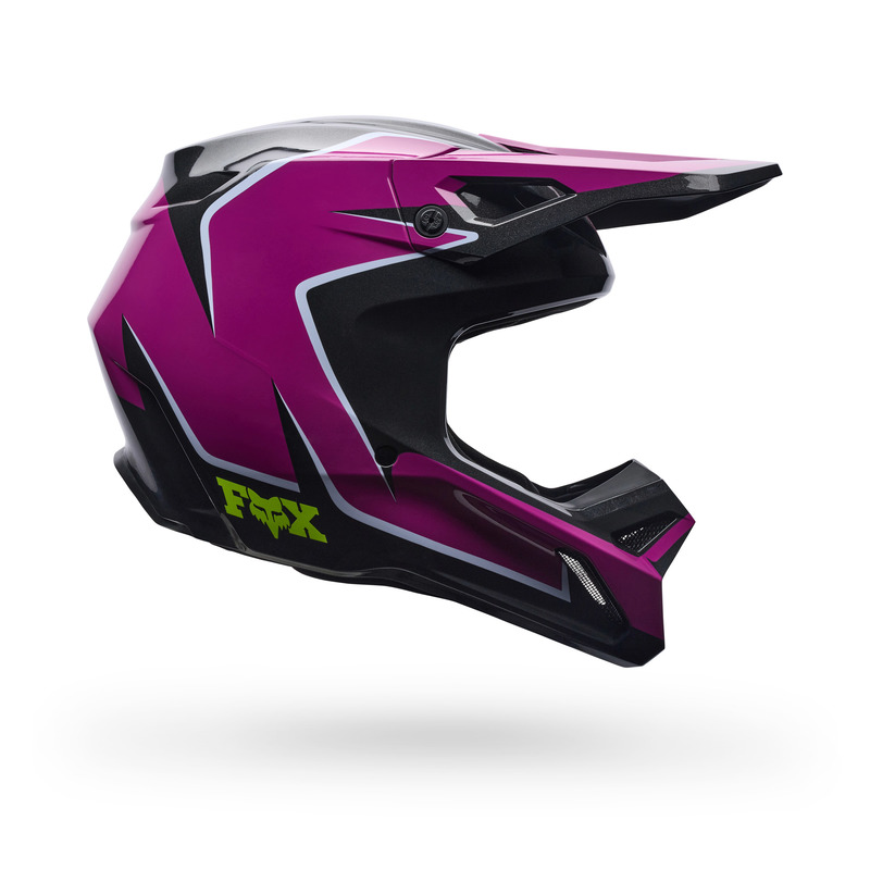 KASK MOTOCYKLOWY FOX V1 RAID PURPLE LAVA