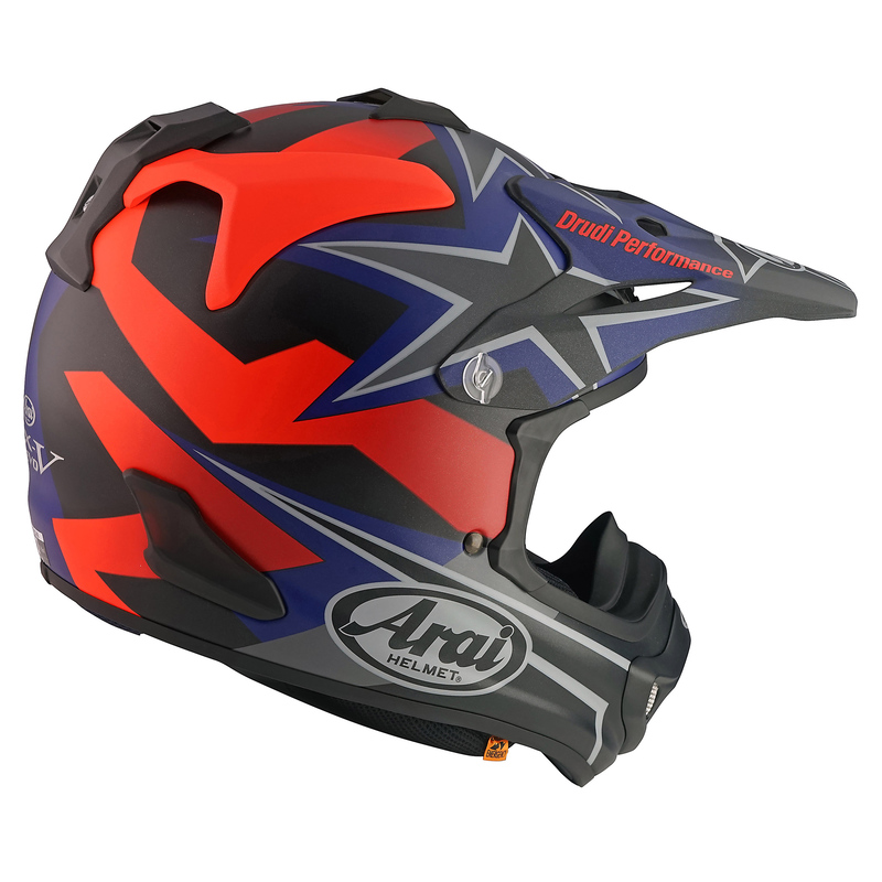 KASK MOTOCYKLOWY ARAI MX-V EVO STARS STRIPES DARK S