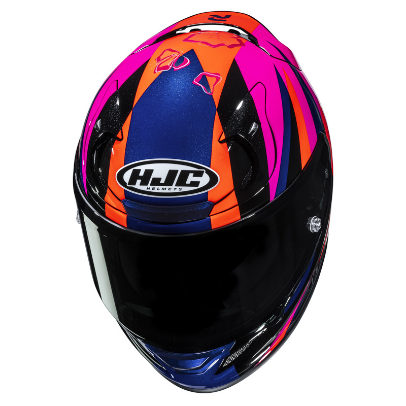 KASK MOTOCYKLOWY HJC RPHA12 DIRANO ORANGE PINK L