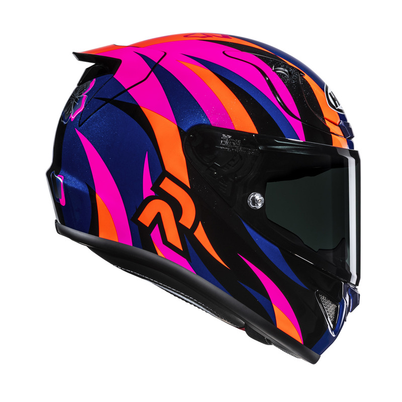 KASK MOTOCYKLOWY HJC RPHA12 DIRANO ORANGE PINK L