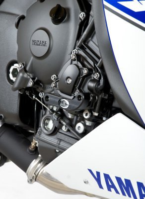 SLIDERY SILNIKA RG RACING YAMAHA YZF-R1 09-14, PRAWA STRONA BLACK