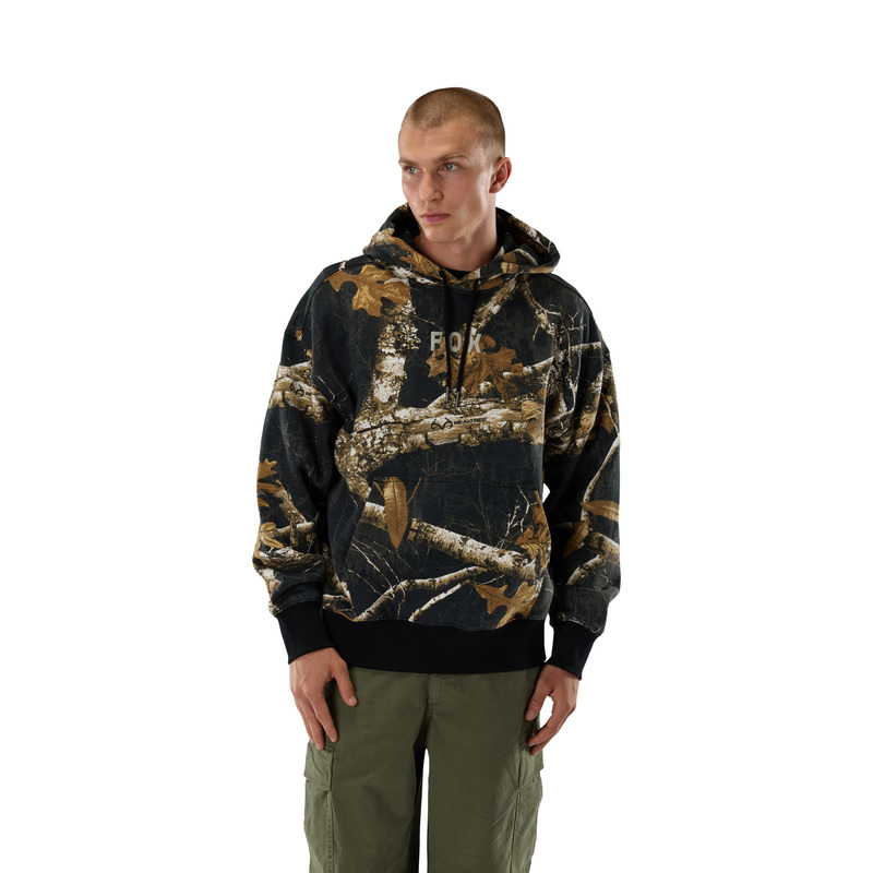 BLUZA Z KAPTUREM FOX REALTREE FLEECE PO BLACK MULTI