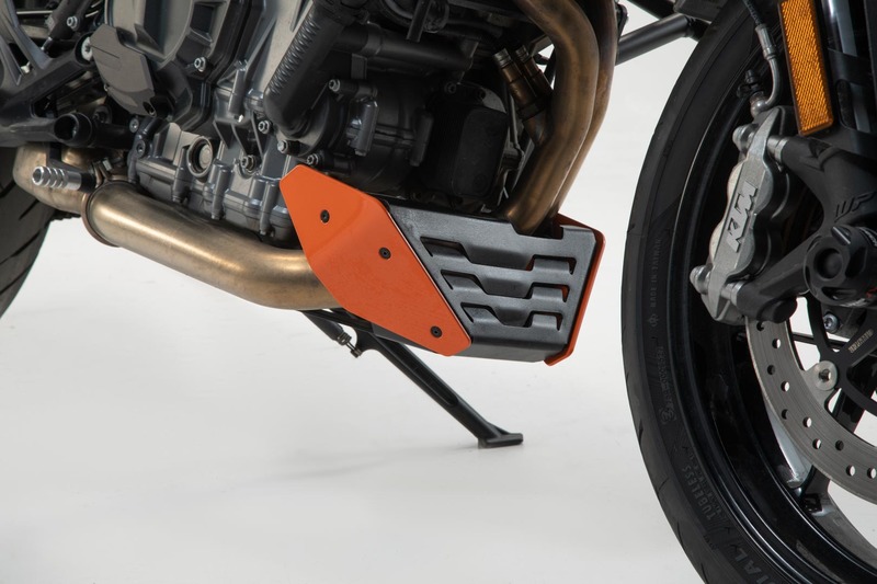 PRZEDNI SPOILER PŁUG SW-MOTECH KTM 790 DUKE (18-)/ 890 DUKE R (19-) 890 SM. T. ORANGE BLACK