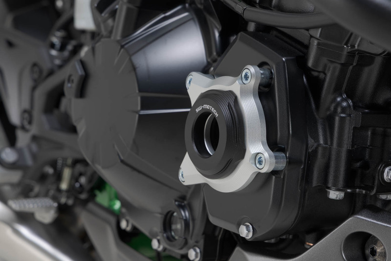 OSŁONA SILNIKA SW-MOTECH KAWASAKI Z900 MODELS (16-) BLACK/SILVER
