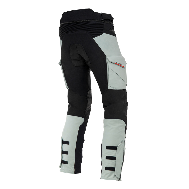 SPODNIE MOTOCYKLOWE TEKSTYLNE REBELHORN RANGE GREY BLACK RED