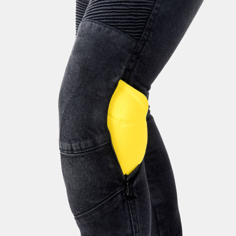 JEANSY MOTOCYKLOWE DAMSKIE OZONE AGNESS 2 WASHED BLACK