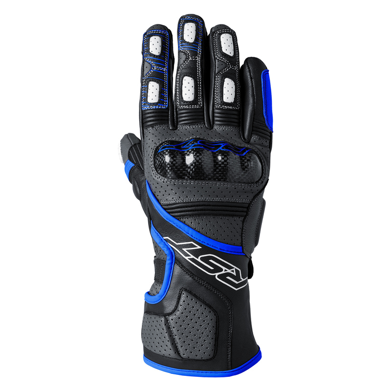 RĘKAWICE MOTOCYKLOWE RST FULCRUM GREY BLUE BLACK S