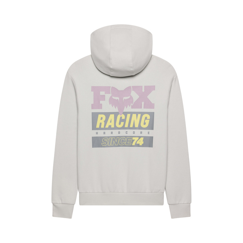 BLUZA Z KAPTUREM DAMSKA FOX SINCE 74 FLEECE PO LIGHT GREY