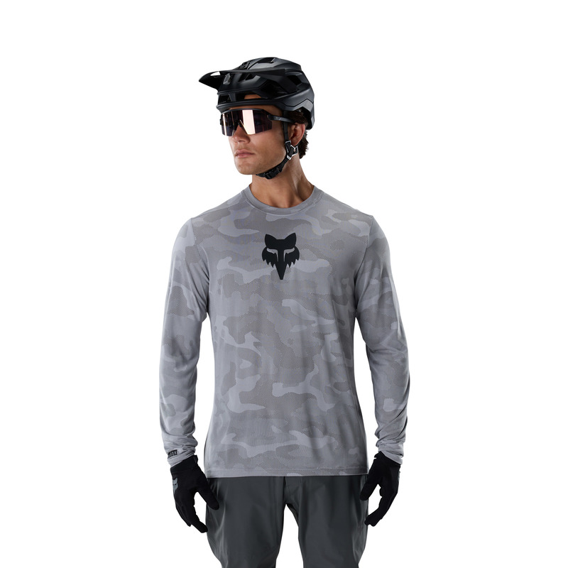 KOSZULKA ROWEROWA Z DŁUGIM RĘKAWEM FOX RANGER TRU DRI LS PEWTER S