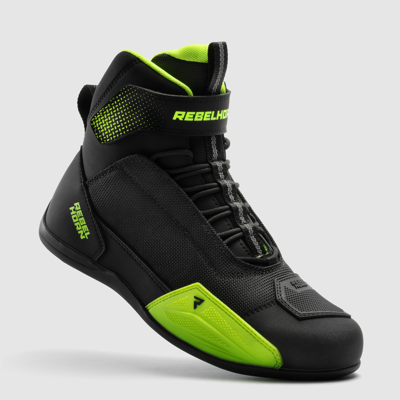 BUTY MOTOCYKLOWE REBELHORN SWIFT BLACK FLUO YELLOW