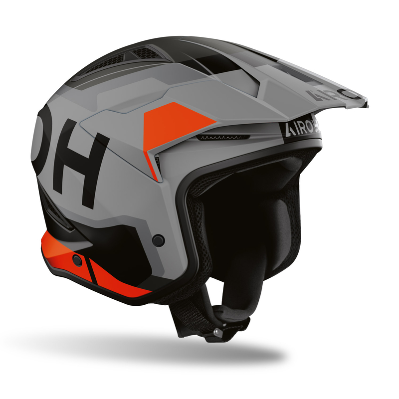 KASK MOTOCYKLOWY AIROH TRR 2 JUPITER ORANGE MATT S