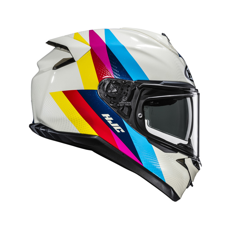 KASK MOTOCYKLOWY HJC F72 RACERO BEIGE YELLOW XS