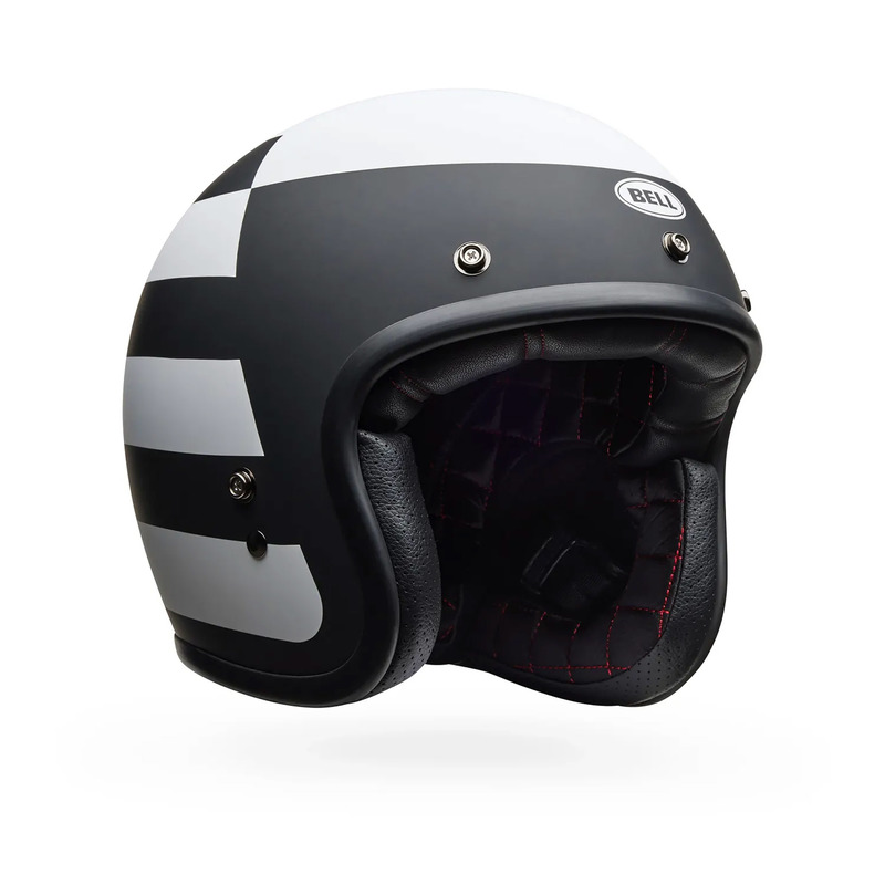 KASK MOTOCYKLOWY BELL CUSTOM 500 PARLOR MATTE BLACK WHITE