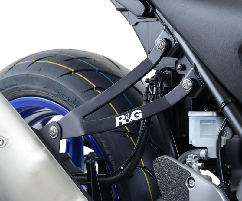 MOCOWANIE WYDECHU + ZAŚLEPKA PODNÓŻKA RG RACING SUZUKI SV650 16- BLACK