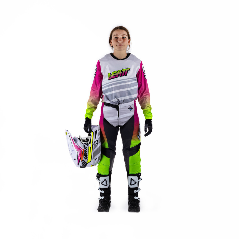 STRÓJ OFFROADOWY BLUZA I SPODNIE JUNIOR LEATT RIDE KIT 3.5 RETRO PINK