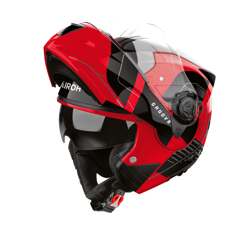 KASK MOTOCYKLOWY AIROH SPECKTRE GROOVE RED GLOSS