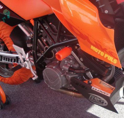 CRASHPADY CLASSIC GÓRNE RG RACING KTM 990/990R SUPER DUKE & 990SM 08- ORANGE