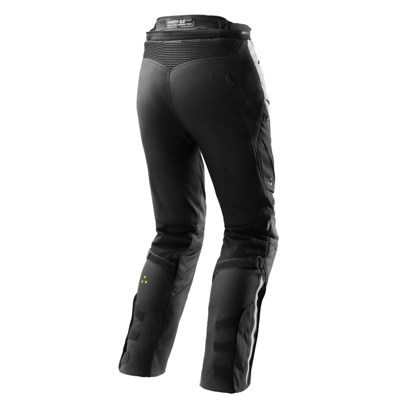 SPODNIE MOTOCYKLOWE TEKSTYLNE DAMSKIE REBELHORN HARDY 3.0 BLACK GREY W5XL
